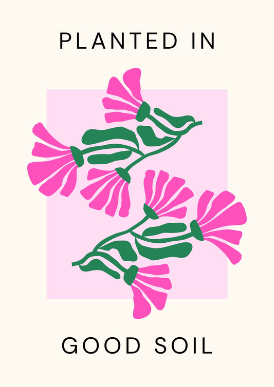 Floral Christian Wall Art - Digital Download