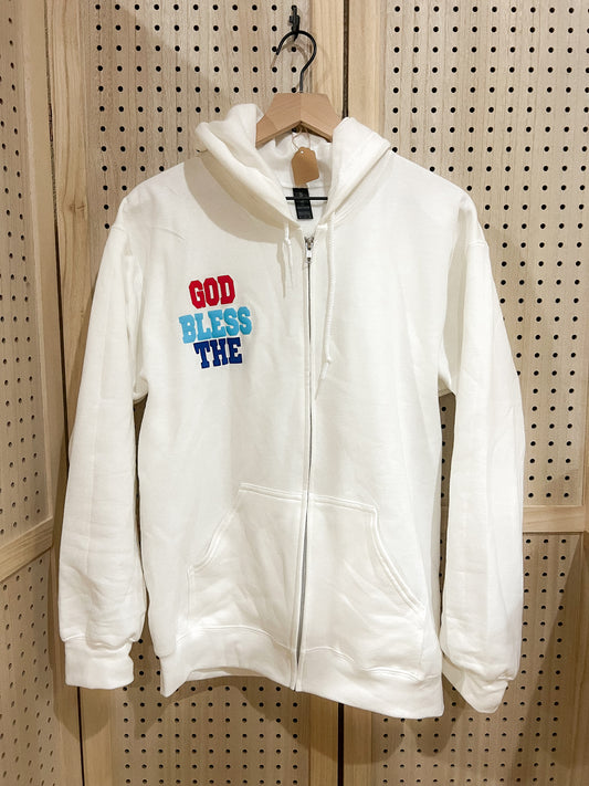 God Bless The U S A Full-Zip Hoodie