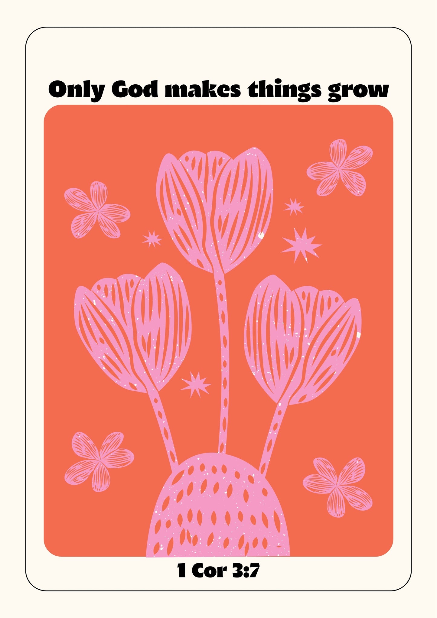 Floral Christian Wall Art - Digital Download