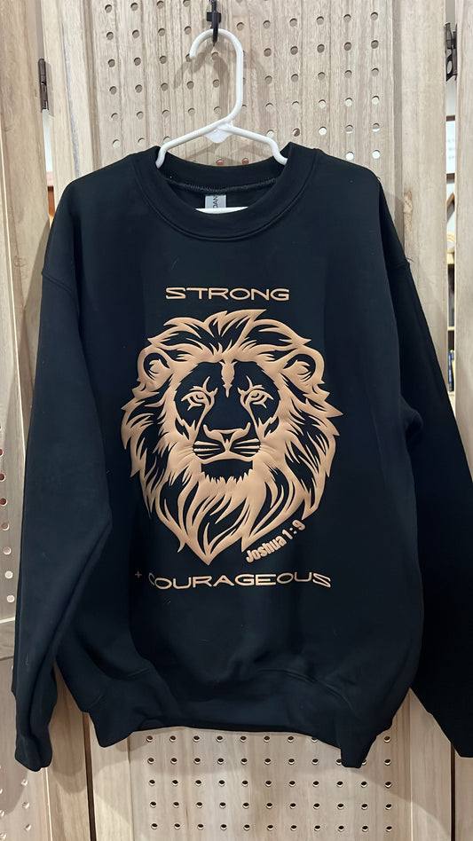 Be Strong + Courageous Adult Crewneck