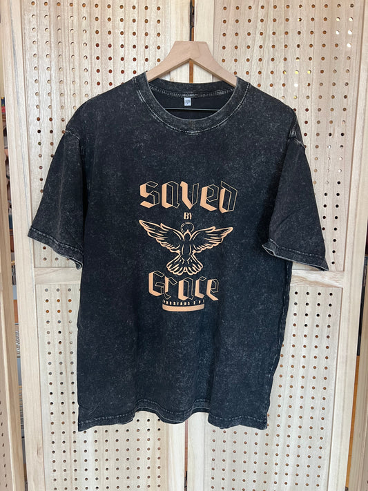 Saved By Grace BLACK Vintage Tee