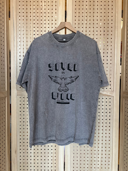Saved By Grace GREY Vintage Tee