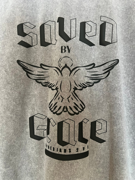 Saved By Grace GREY Vintage Tee
